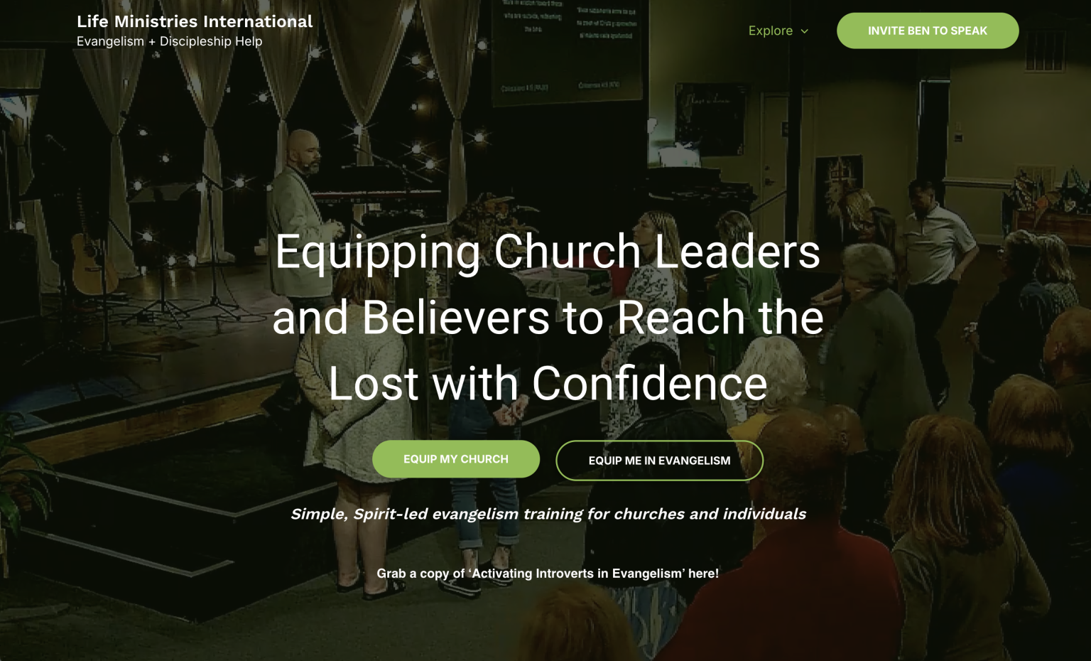 StoryBrand website example for Life Ministries International built by Van Voorst Virtual Services